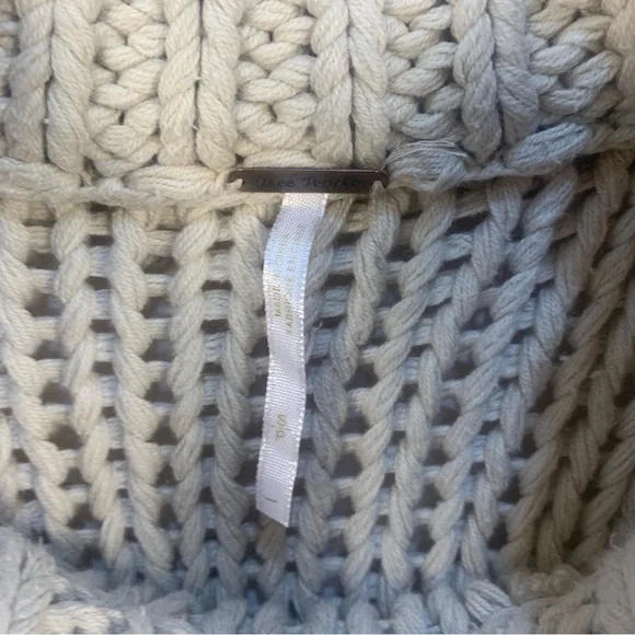 Free People My Only Sunrise Chunky Open Cable Knit Oversized Slouchy Sweater - Picture 9 of 16